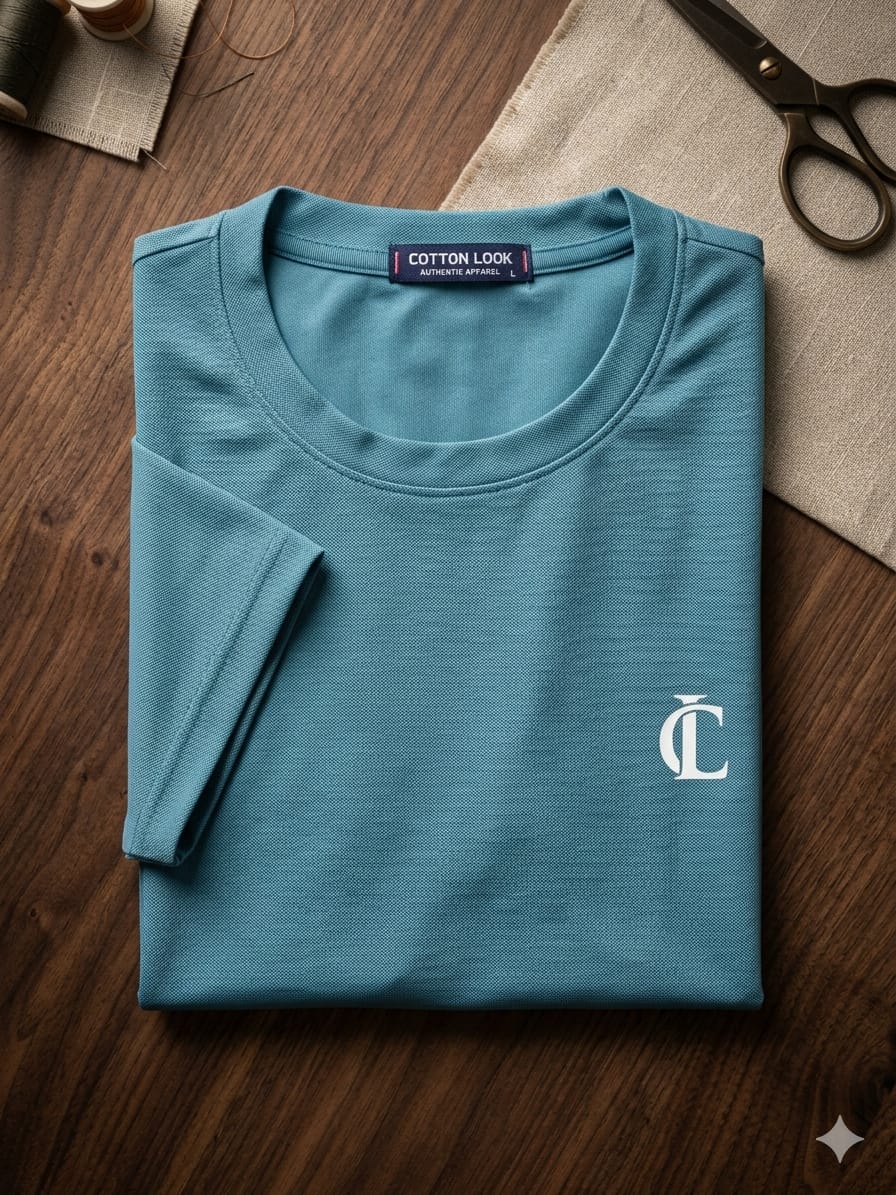 T SHIRT ROUND NECK HALF SLEEV SPORTS DRY FIT FABRIC