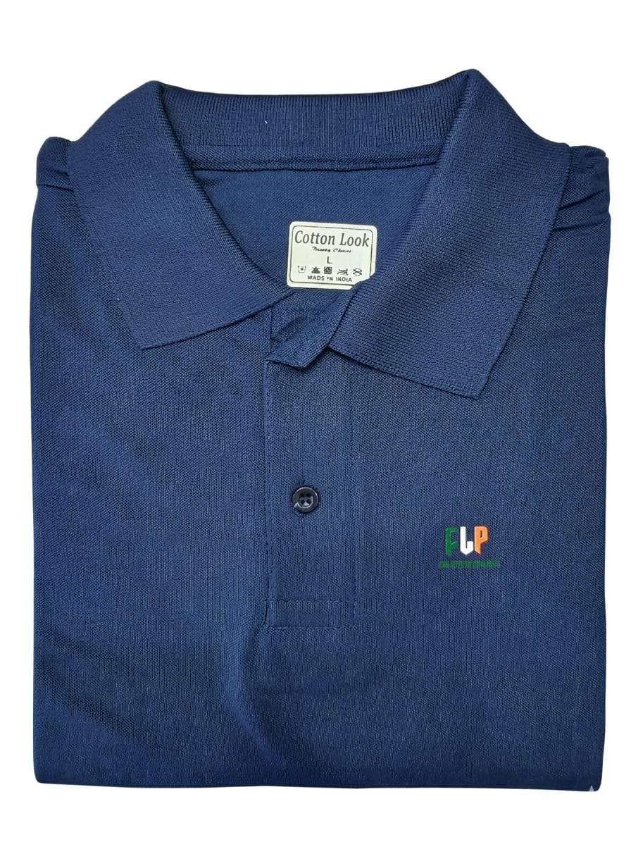 POLO COLOR NECK HALF SLEEV T SHIRT