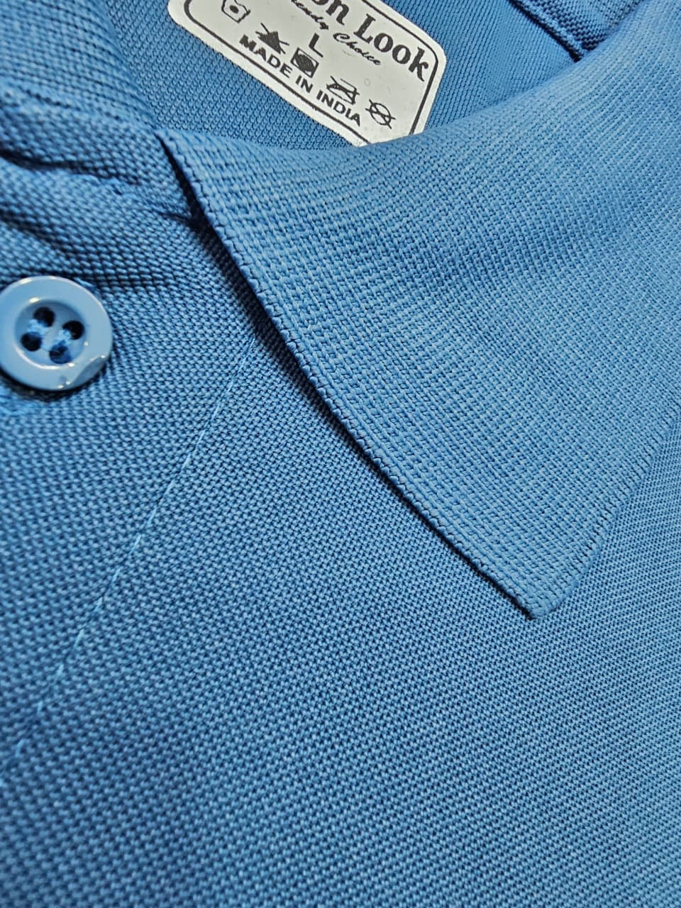 POLO COLOR NECK HALF SLEEV T SHIRT