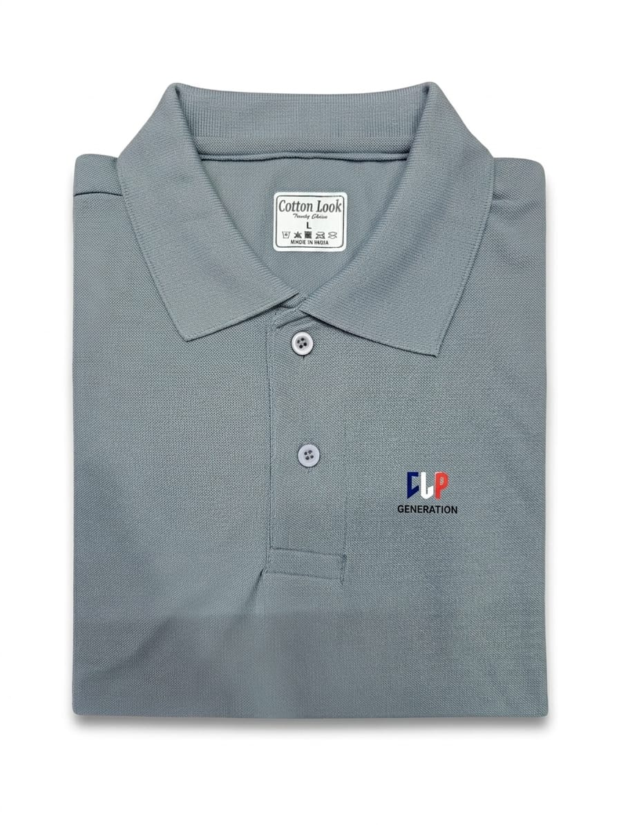 POLO COLOR NECK HALF SLEEV T SHIRT